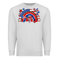Dove Grey American rainbow Premium Sweatshirt - Zillion Design Studio