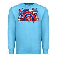 Ocean Blue American rainbow Premium Sweatshirt - Zillion Design Studio