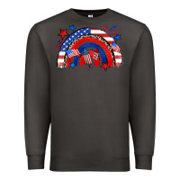 Smoke American rainbow Premium Sweatshirt - Zillion Design Studio