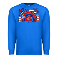 True Royal American rainbow Premium Sweatshirt - Zillion Design Studio