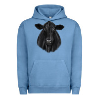 Pigment Pebble Blue black angus Urban Hoodie - JahusDesignShop