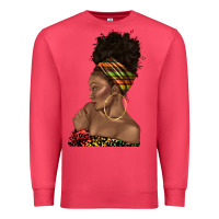 Cardinal afro black woman profile juneteenth Premium Sweatshirt - texasbilliewilder