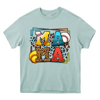 Arona Leopard Softball And Baseball Mama Mother's Day Heavy Core Tee - LillyAllenDesigns