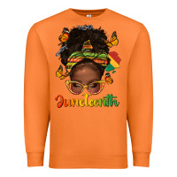 Carrot afro messy bun juneteenth Premium Sweatshirt - texasbilliewilder
