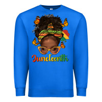 True Royal afro messy bun juneteenth Premium Sweatshirt - texasbilliewilder