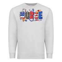 Dove Grey American nurse Premium Sweatshirt - Zillion Design Studio