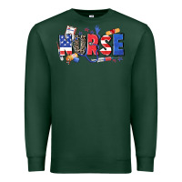 Sports Green American nurse Premium Sweatshirt - Zillion Design Studio
