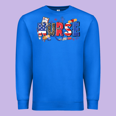 American Nurse Premium Sweatshirt Designed By Zillion Design Studio