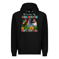 Black let me check my giveashitometer nope nothing Premium Hoodie - AdoDesignShop