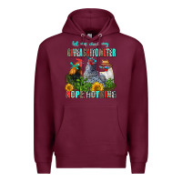 Burgundy let me check my giveashitometer nope nothing Premium Hoodie - AdoDesignShop