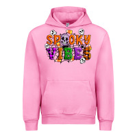 Fuchsia Pink Spooky vibes Urban Hoodie - Artiststas