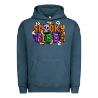 Pigment Midnight Navy Spooky vibes Urban Hoodie - Artiststas