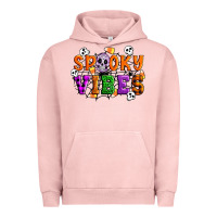 Pigment Salmon Spooky vibes Urban Hoodie - Artiststas