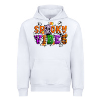 White Spooky vibes Urban Hoodie - Artiststas