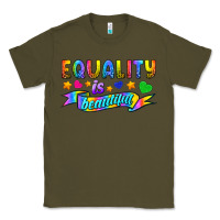 Army Green Equality Is Beautiful Classic Tee - BundleAndBundleShop