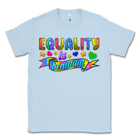 Dusty Blue Equality Is Beautiful Classic Tee - BundleAndBundleShop