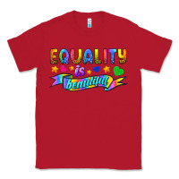 Red Equality Is Beautiful Classic Tee - BundleAndBundleShop