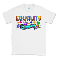 White Equality Is Beautiful Classic Tee - BundleAndBundleShop