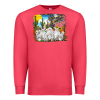Cardinal Easter Farm With Bunnies Premium Sweatshirt - RanaPortraitStore