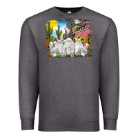 Charcoal Heather Easter Farm With Bunnies Premium Sweatshirt - RanaPortraitStore