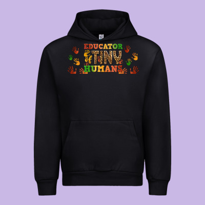 Educator Of Tiny Humans Libbey Glass Urban Hoodie Designed By Bundleandbundleshop