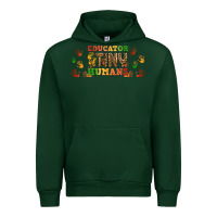 Forest Green educator of tiny humans libbey glass Urban Hoodie - BundleAndBundleShop