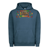 Pigment Midnight Navy educator of tiny humans libbey glass Urban Hoodie - BundleAndBundleShop
