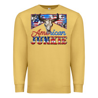 Antique Gold American junkie Premium Sweatshirt - Zillion Design Studio