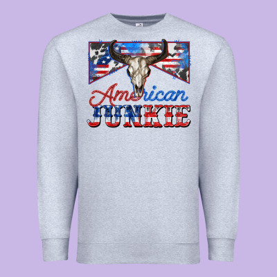 American Junkie Premium Sweatshirt Designed By Zillion Design Studio