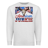 Oatmeal Heather American junkie Premium Sweatshirt - Zillion Design Studio
