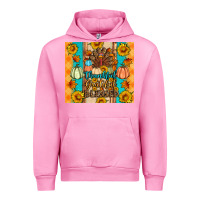 Fuchsia Pink Thankful grateful blessed Urban Hoodie - Artiststas