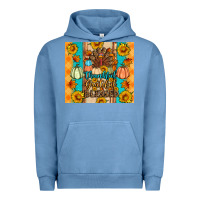 Pigment Pebble Blue Thankful grateful blessed Urban Hoodie - Artiststas