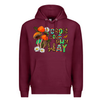 Burgundy grow your own way Premium Hoodie - AdoDesignShop
