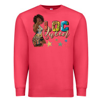 Cardinal afro woman loc queen Premium Sweatshirt - texasbilliewilder