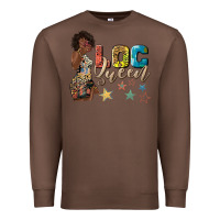 Chestnut afro woman loc queen Premium Sweatshirt - texasbilliewilder