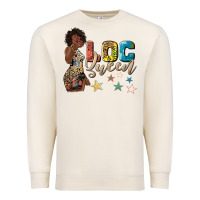 Sandshell afro woman loc queen Premium Sweatshirt - texasbilliewilder