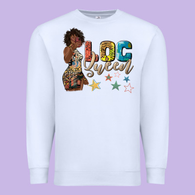 Premium Sweatshirt afro woman loc queen