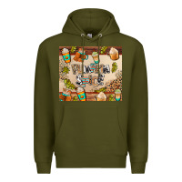 Army Green pumpkin spice Premium Hoodie - AdoDesignShop