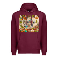 Burgundy pumpkin spice Premium Hoodie - AdoDesignShop