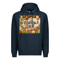 Navy pumpkin spice Premium Hoodie - AdoDesignShop