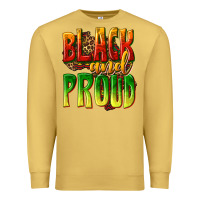 Antique Gold black and proud Premium Sweatshirt - texasbilliewilder