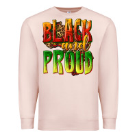 Pale Pink black and proud Premium Sweatshirt - texasbilliewilder