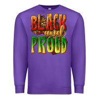 Purple black and proud Premium Sweatshirt - texasbilliewilder