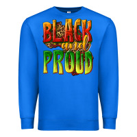 True Royal black and proud Premium Sweatshirt - texasbilliewilder