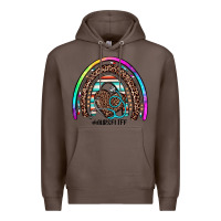 Coffee nurse life rainbow Premium Hoodie - JahusDesignShop