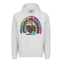 Dove Grey nurse life rainbow Premium Hoodie - JahusDesignShop