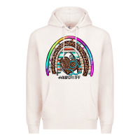 Pale Pink nurse life rainbow Premium Hoodie - JahusDesignShop