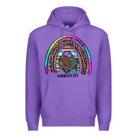 Purple nurse life rainbow Premium Hoodie - JahusDesignShop