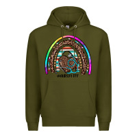 Army Green nurse life rainbow Premium Hoodie - JahusDesignShop