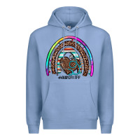 Colony Blue nurse life rainbow Premium Hoodie - JahusDesignShop